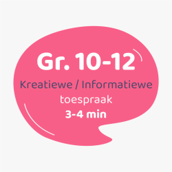 Kreatiewe/Informatiewe Toespraak Graad 10-12 (3-4 min)