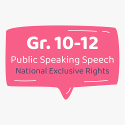 Public Speaking Speech Grade 10-12