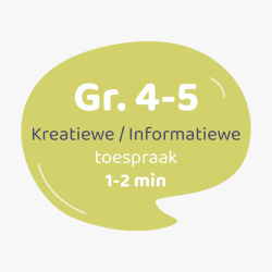 Kreatiewe/Informatiewe Toespraak Graad 4-5 (1-2 min)