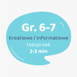 Kreatiewe/Informatiewe Toespraak Graad 6-7 (2-3 min)