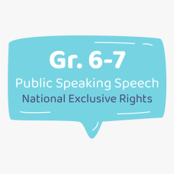 Public Speaking Speech Grade 6-7